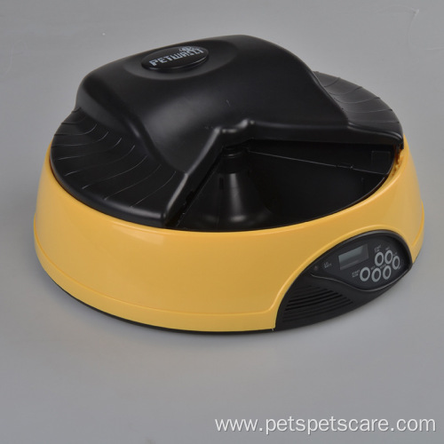timer automatic pet feeder cat melamine pet bowl